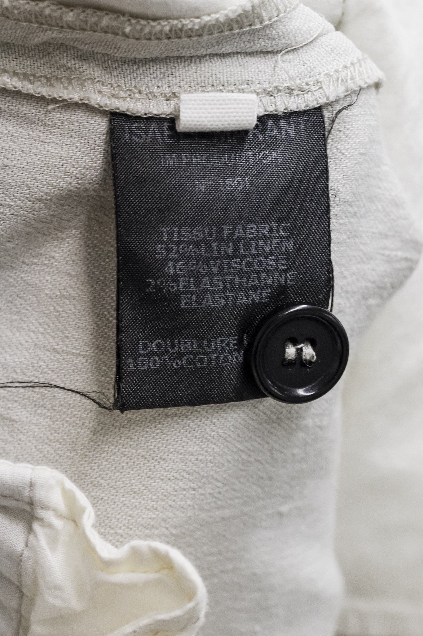 Isabel Marant Etoile Kylie Ecru Linen-Blend Pants