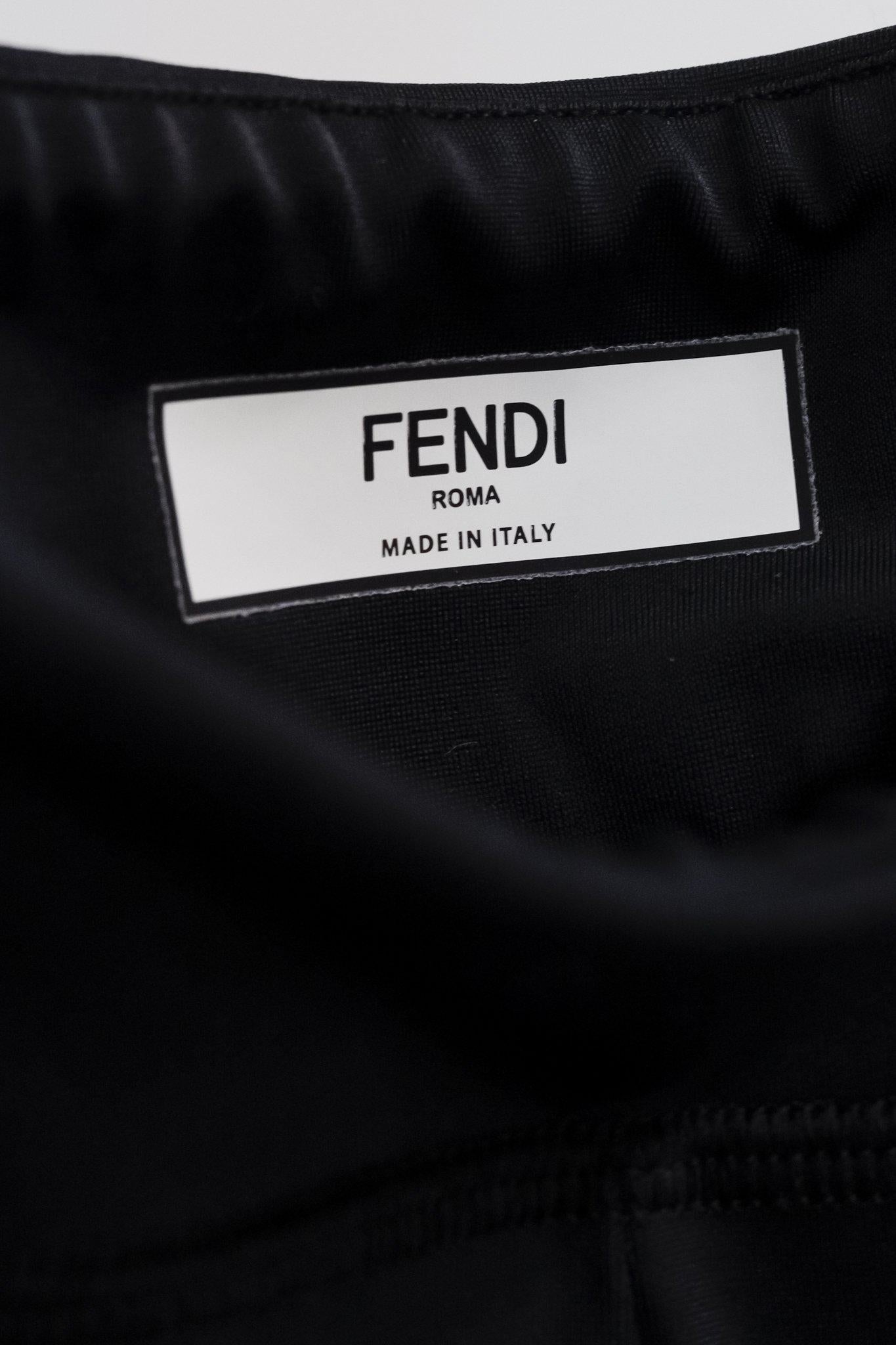 Fendi SS/19 Runway Padded Embellishment Bike Shorts
