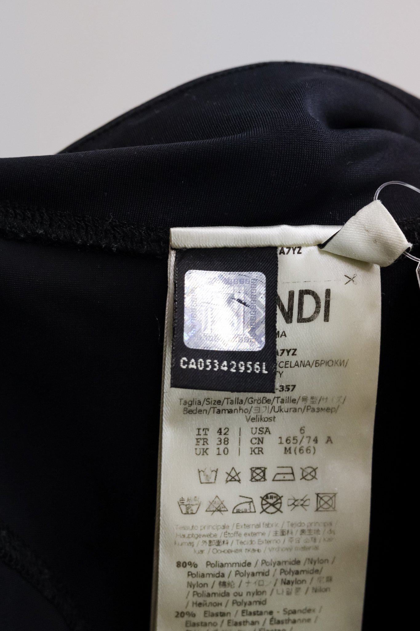 Fendi SS/19 Runway Padded Embellishment Bike Shorts