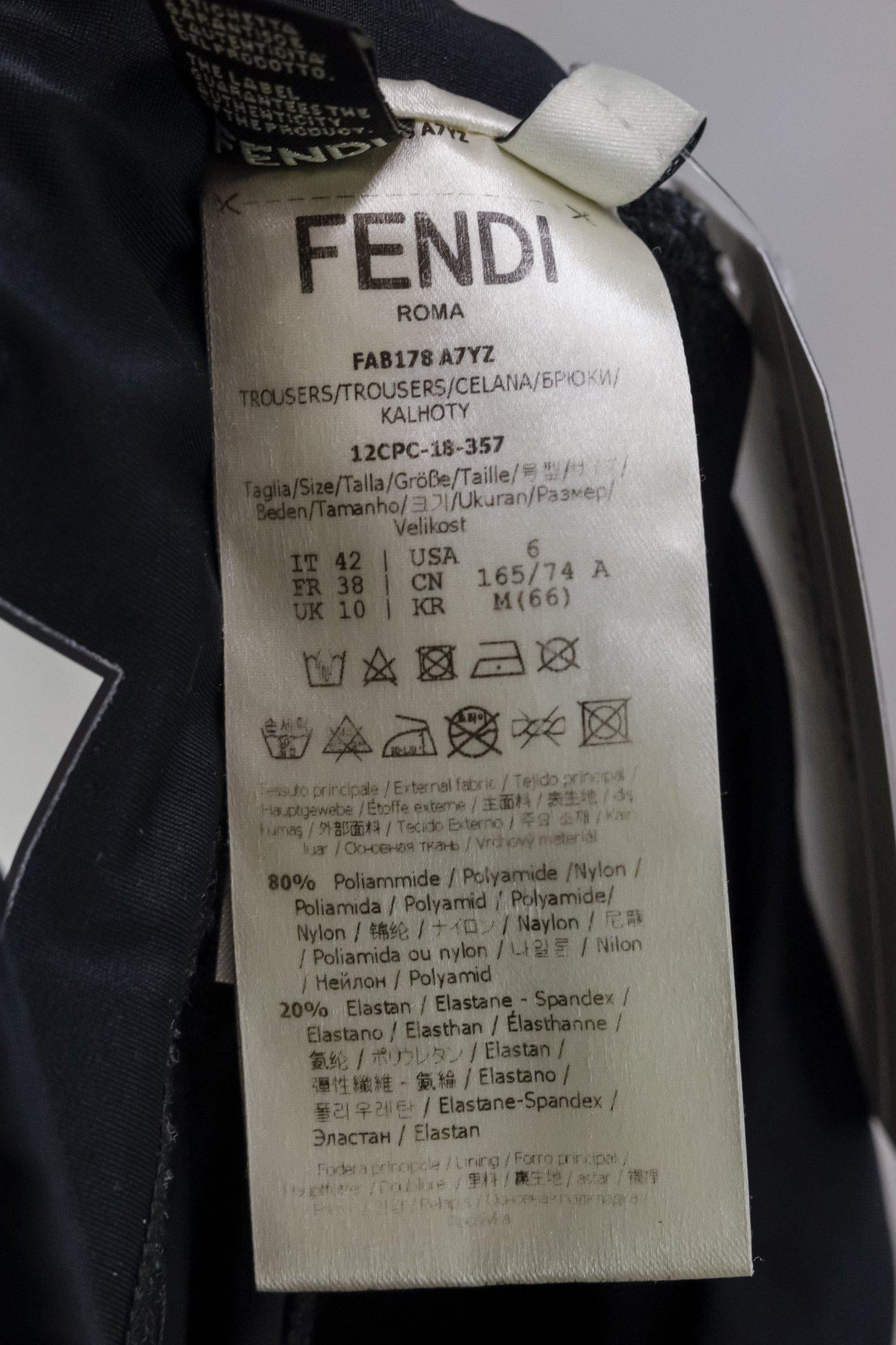 Fendi SS/19 Runway Padded Embellishment Bike Shorts