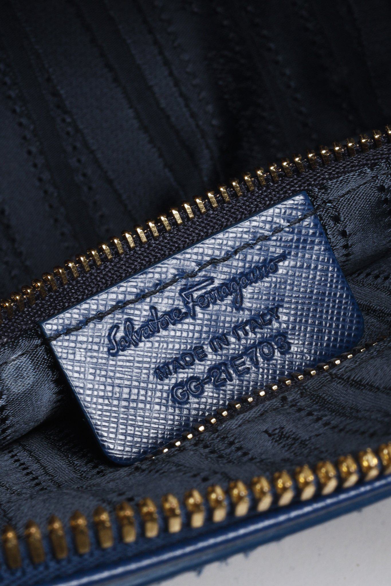Salvatore Ferragamo Sapphire Darina Mini Satchel Bag