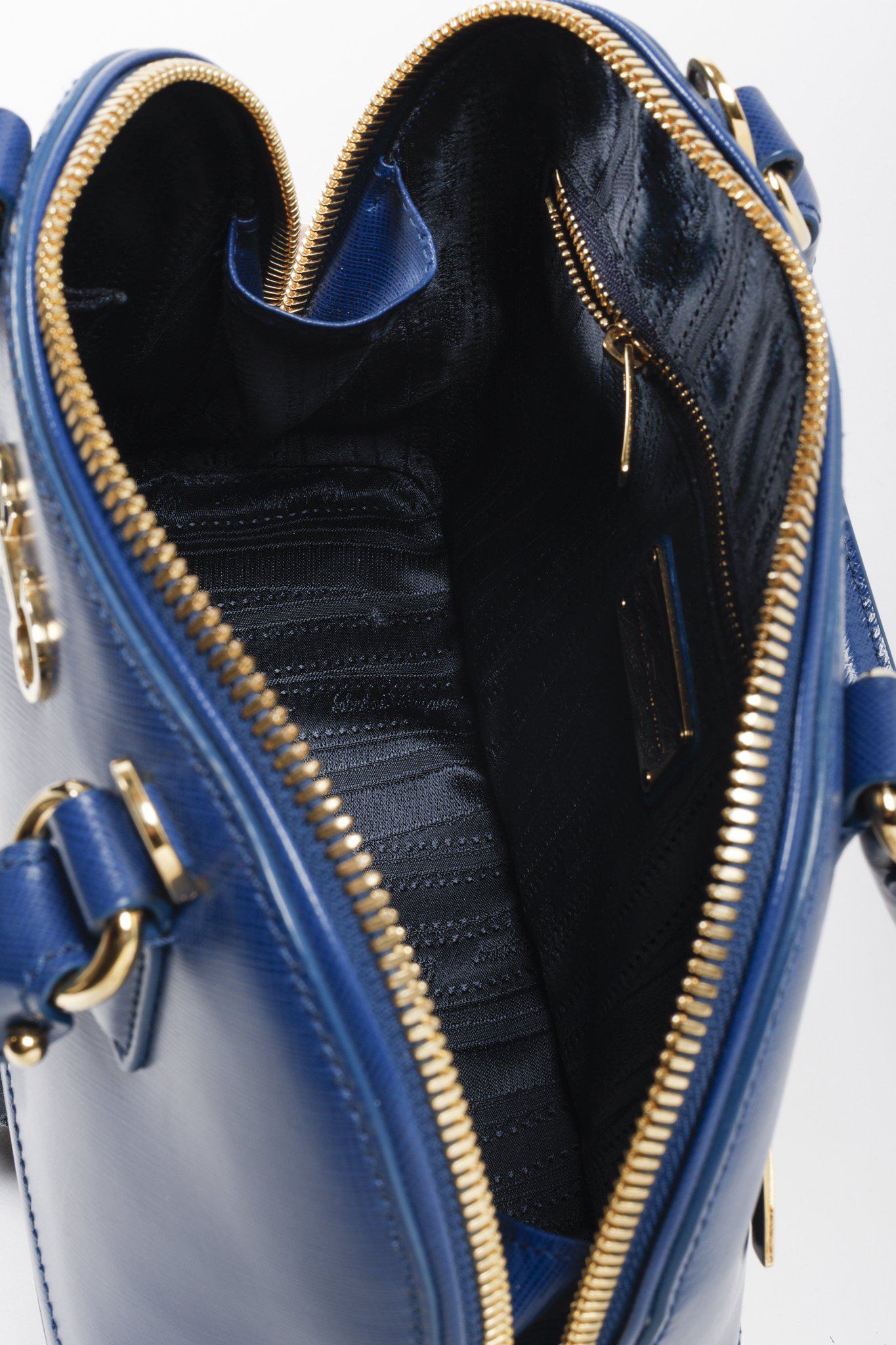Salvatore Ferragamo Sapphire Darina Mini Satchel Bag