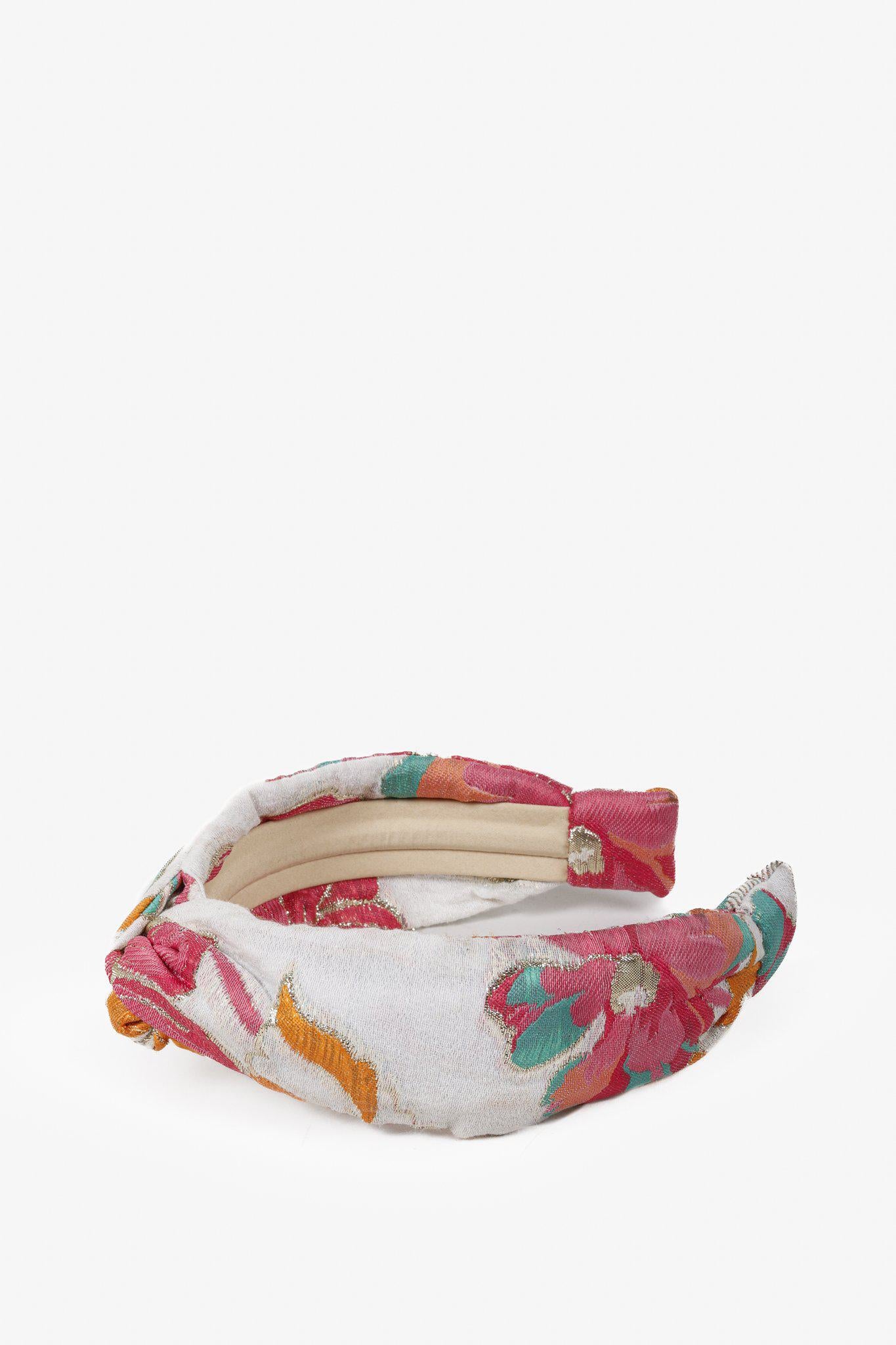 Autumn Adeigbo Floral Brocade Headband