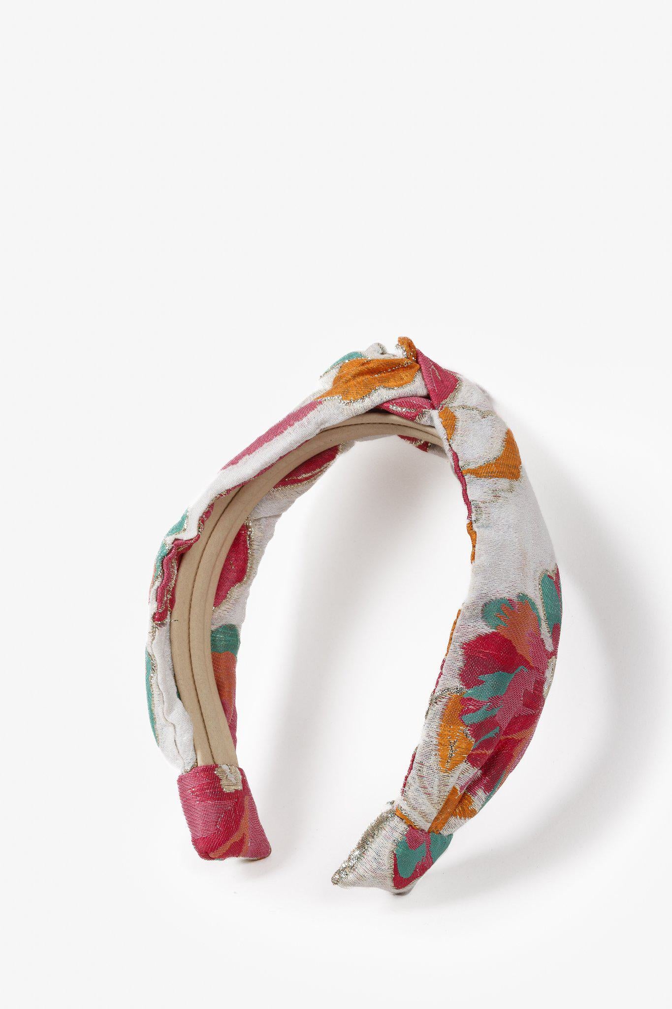 Autumn Adeigbo Floral Brocade Headband