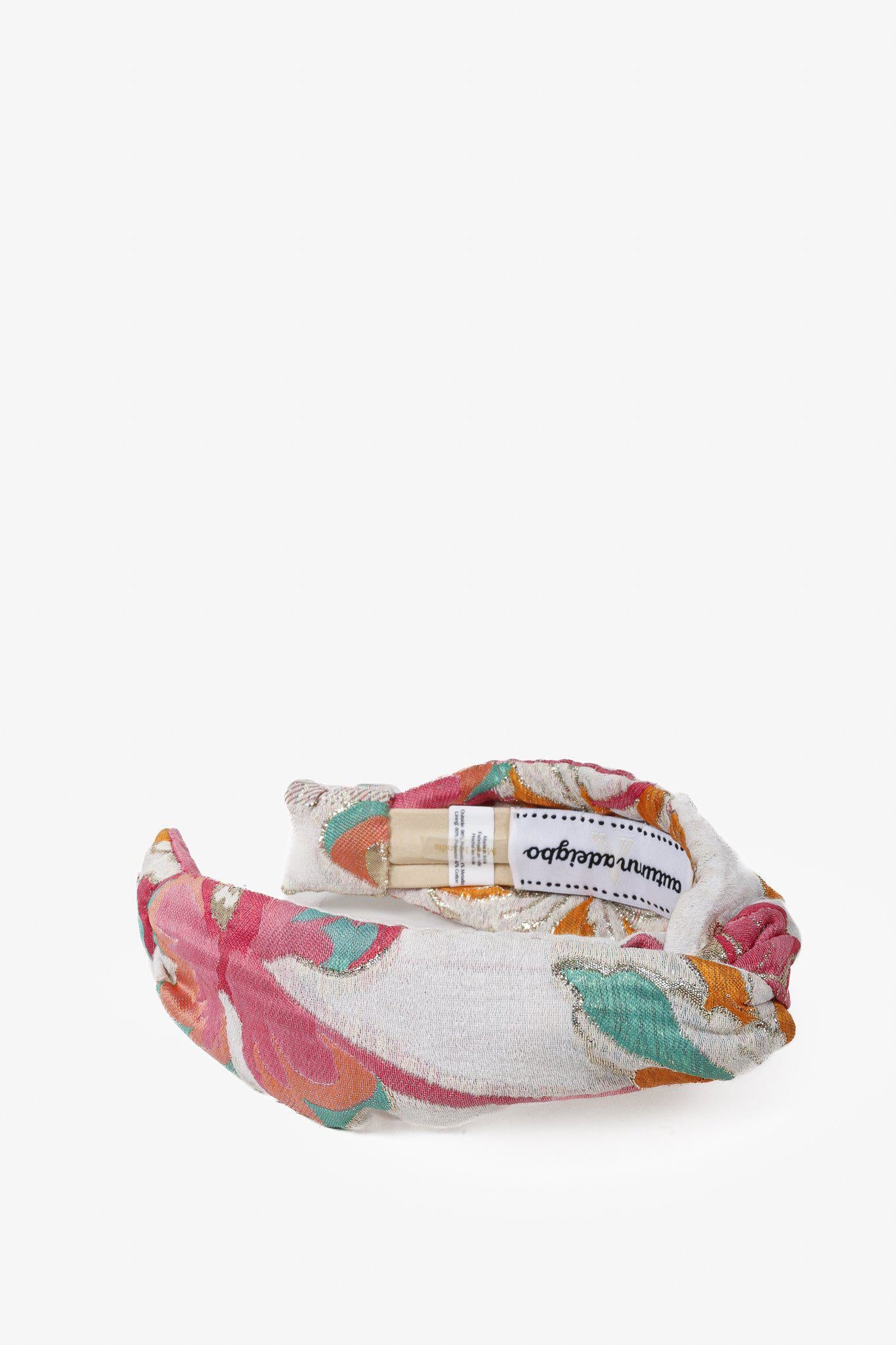 Autumn Adeigbo Floral Brocade Headband