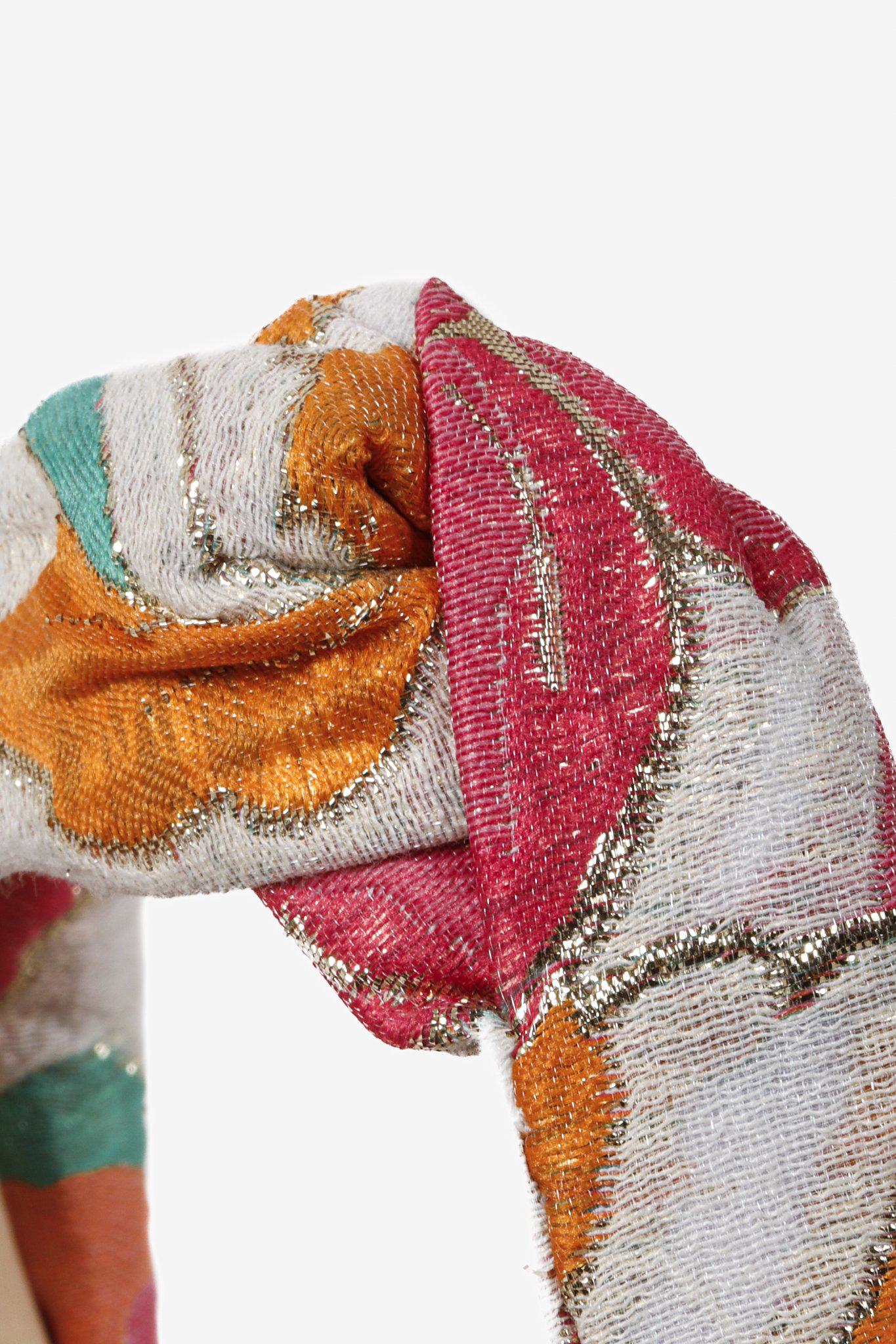 Autumn Adeigbo Floral Brocade Headband