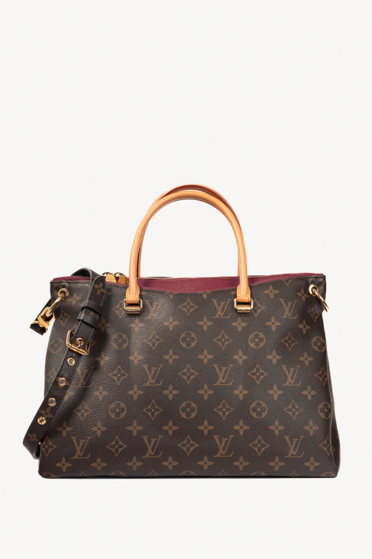 Louis Vuitton Pallas Monogram Canvas Raisin Tote