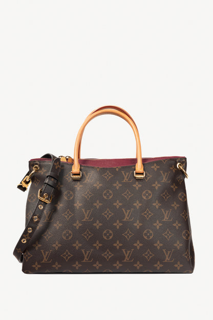 Louis Vuitton Pallas Monogram Canvas Raisin Tote