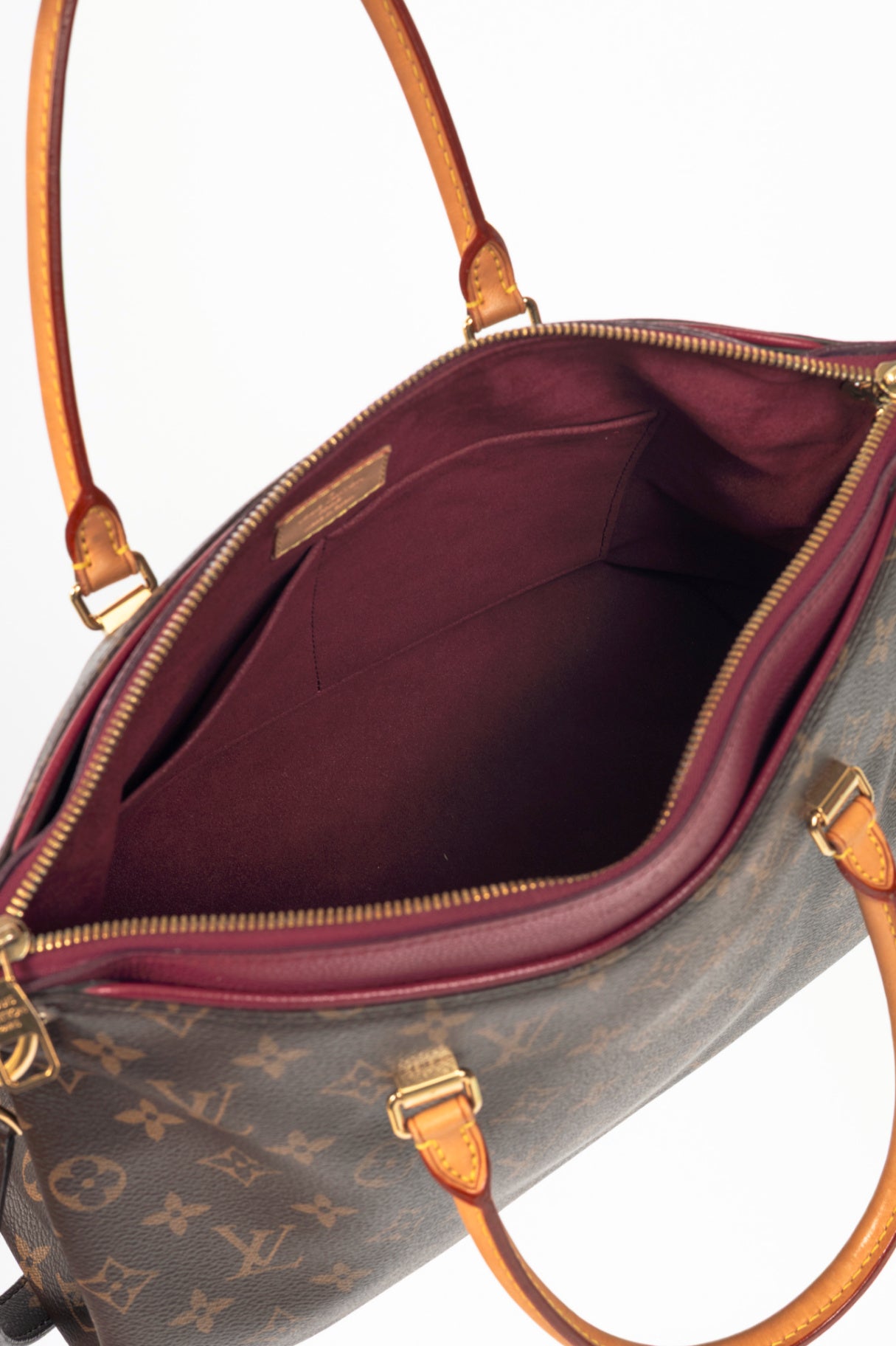 Louis Vuitton Pallas Monogram Canvas Raisin Tote