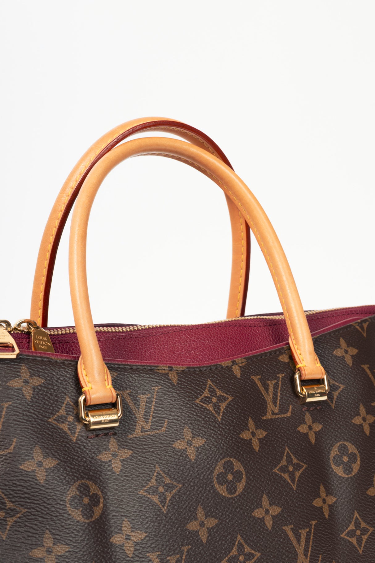 Louis Vuitton Pallas Monogram Canvas Raisin Tote