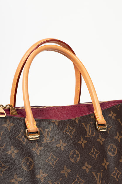 Louis Vuitton Pallas Monogram Canvas Raisin Tote