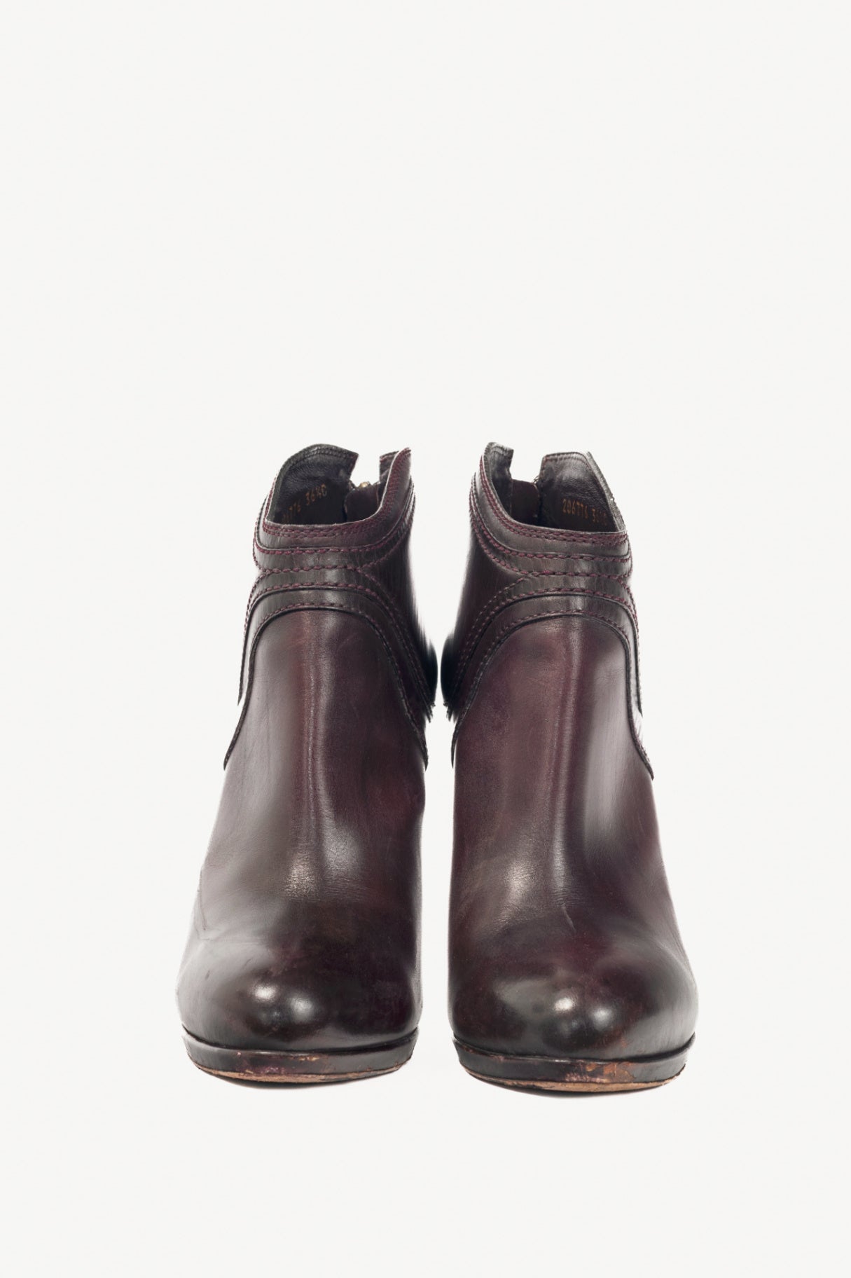 Gucci Diana Eggplant Betis Calf Hysteria Booties