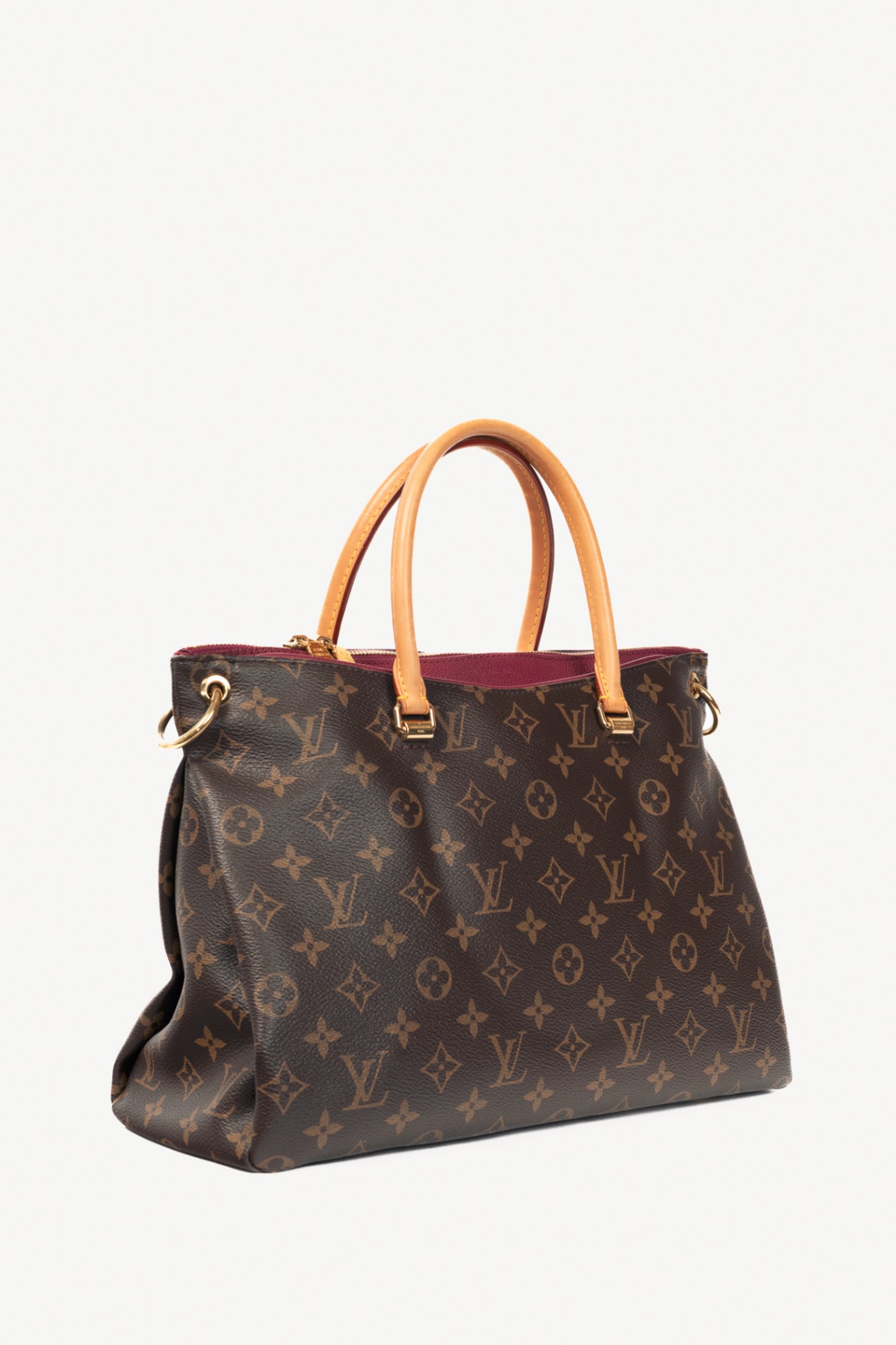 Louis Vuitton Pallas Monogram Canvas Raisin Tote