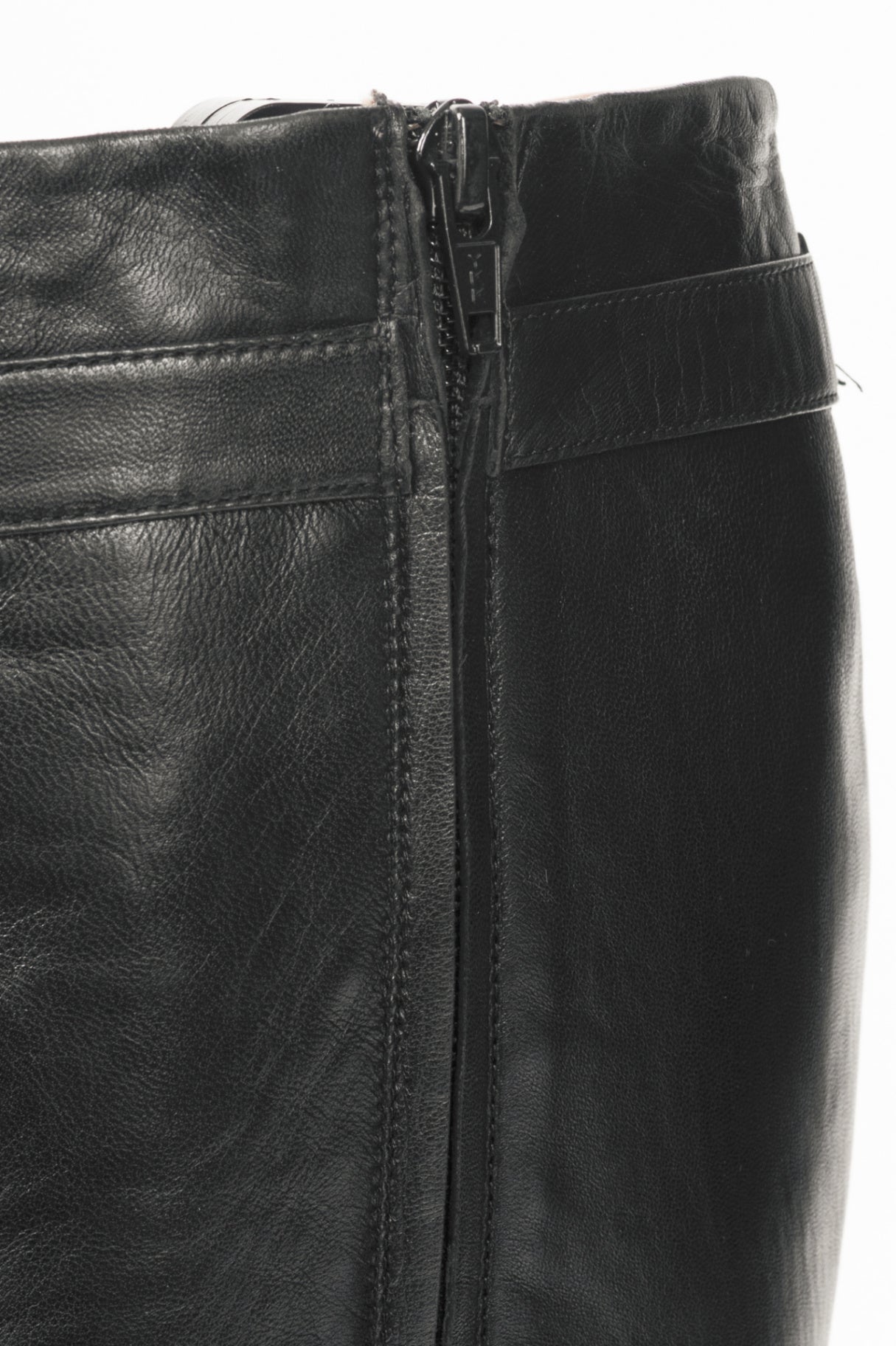 Versace Black Leather Multi-Buckle Knee-High Boots