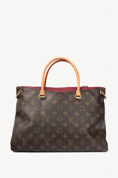 Louis Vuitton Pallas Monogram Canvas Raisin Tote