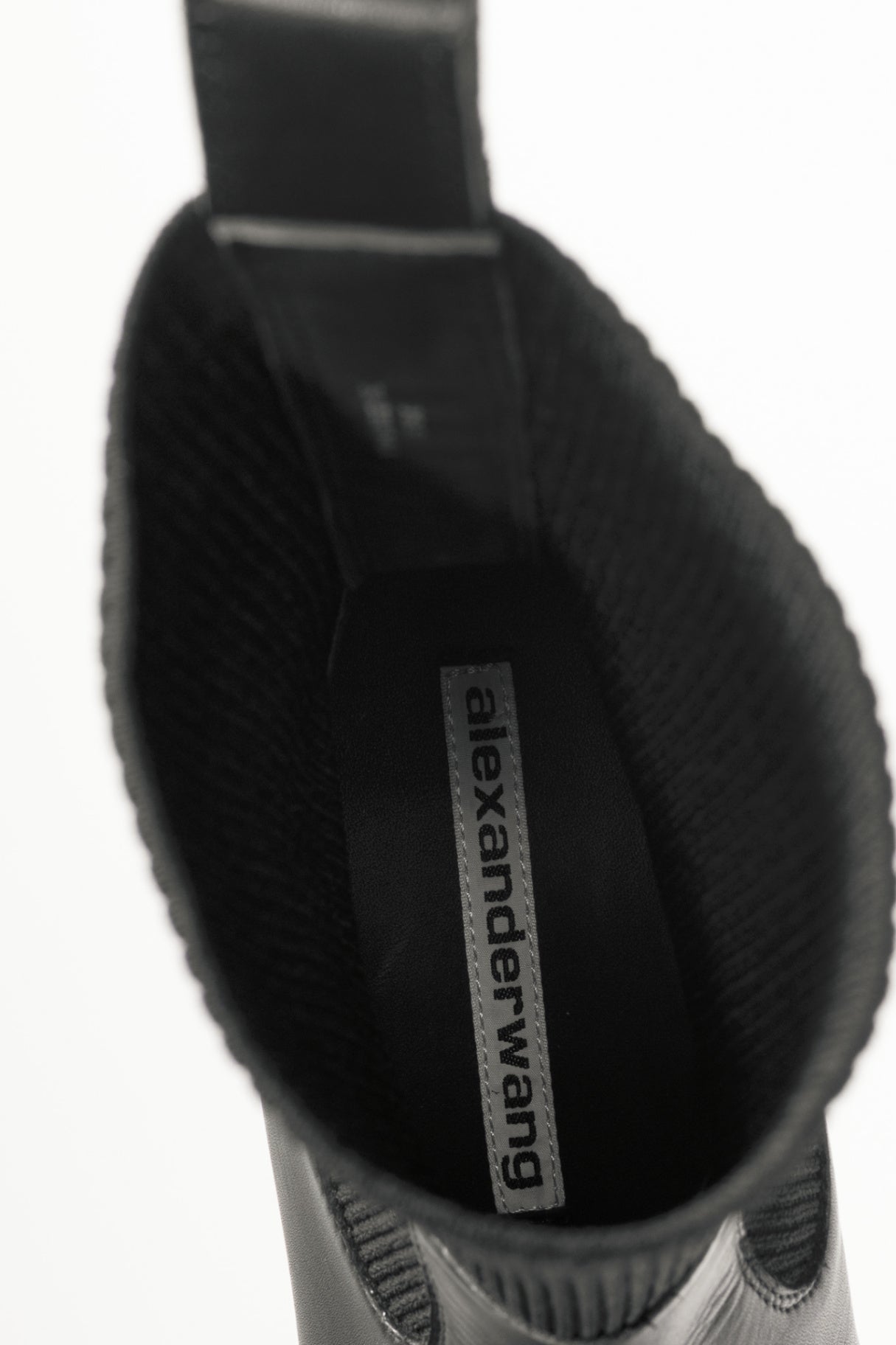 Alexander Wang Kane Black Leather Sock Boots