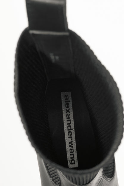 Alexander Wang Kane Black Leather Sock Boots