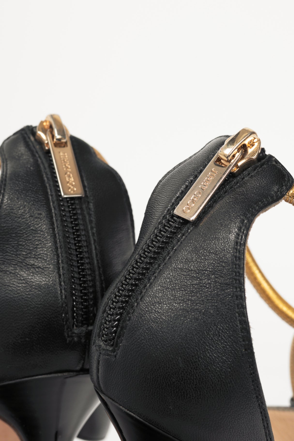 Jimmy Choo Venus Black Studded Leather Sandals