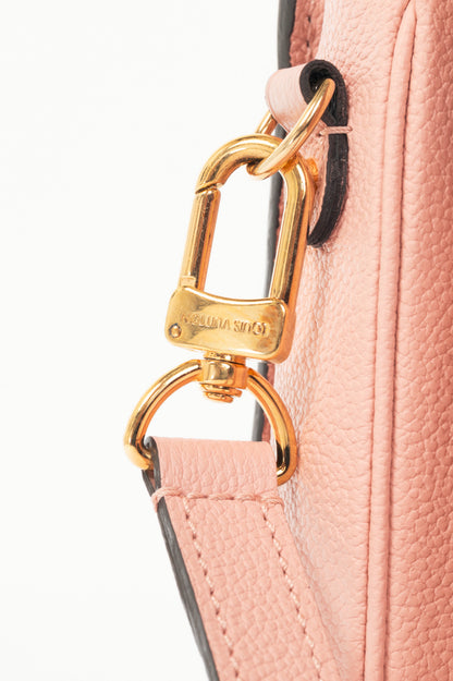 Louis Vuitton Pochette Metis MM Rose Poudre Monogram Empreinte Satchel 