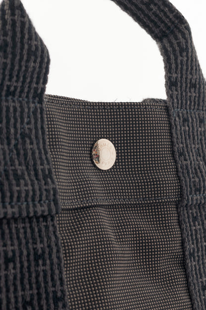 Hermes Herline Graphite Canvas H-Tape Backpack