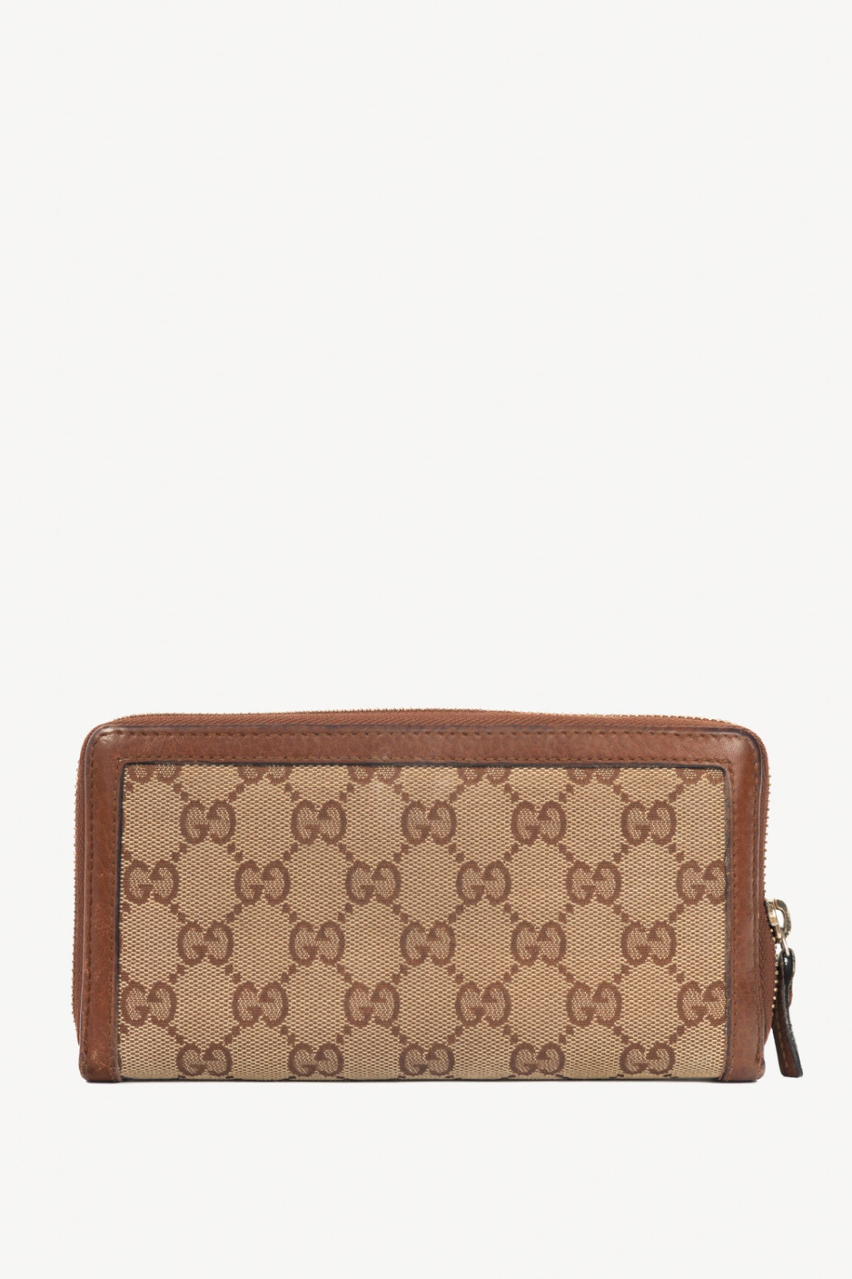 Gucci Beige GG Canvas Bamboo-Bow Wallet