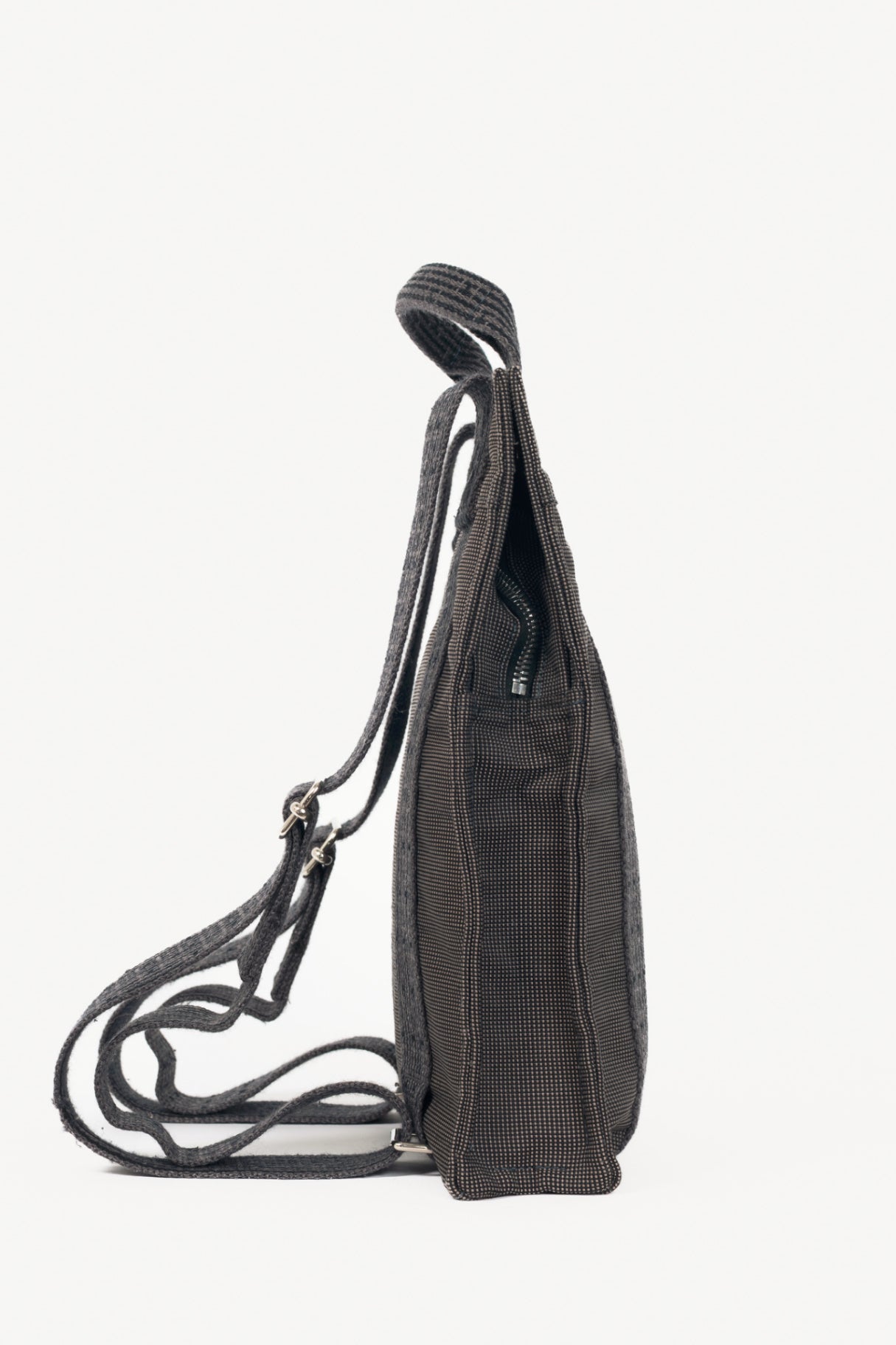 Hermes Herline Graphite Canvas H-Tape Backpack