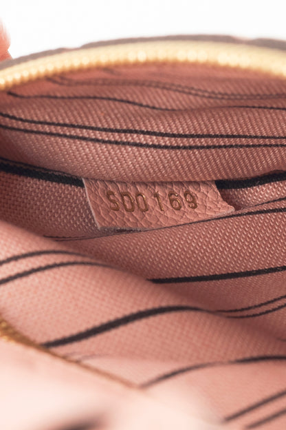 Louis Vuitton Pochette Metis MM Rose Poudre Monogram Empreinte Satchel 
