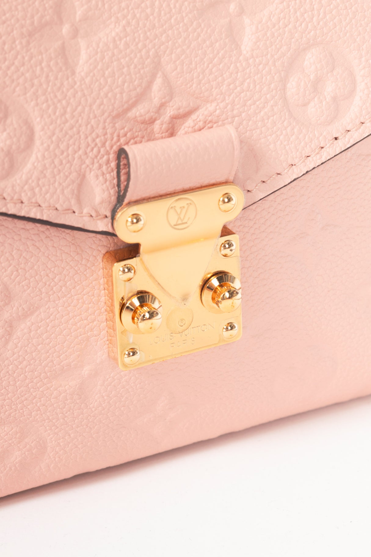 Louis Vuitton Pochette Metis MM Rose Poudre Monogram Empreinte Satchel 