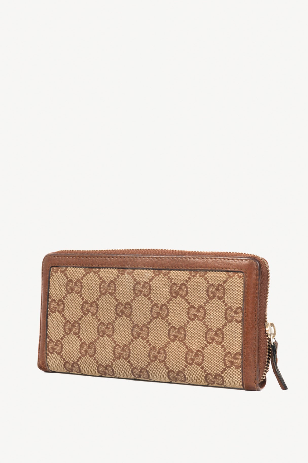 Gucci Beige GG Canvas Bamboo-Bow Wallet