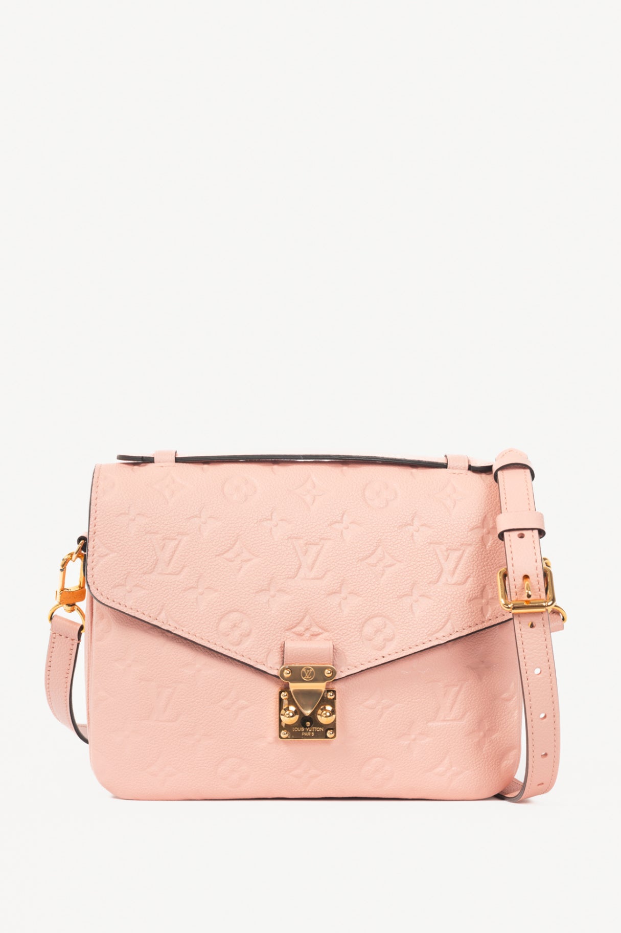 Louis Vuitton Pochette Metis MM Rose Poudre Monogram Empreinte Satchel 