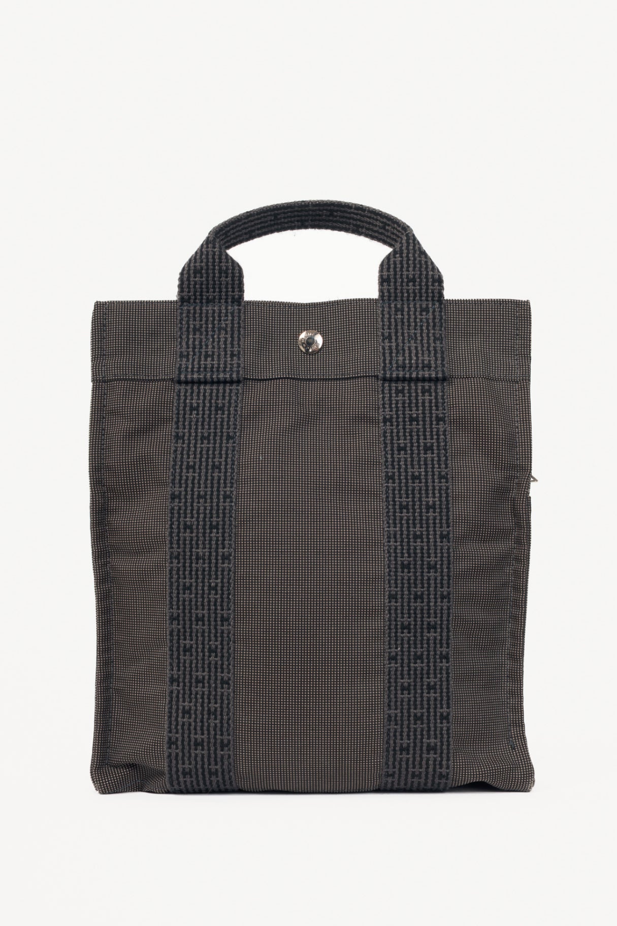 Hermes Herline Graphite Canvas H-Tape Backpack