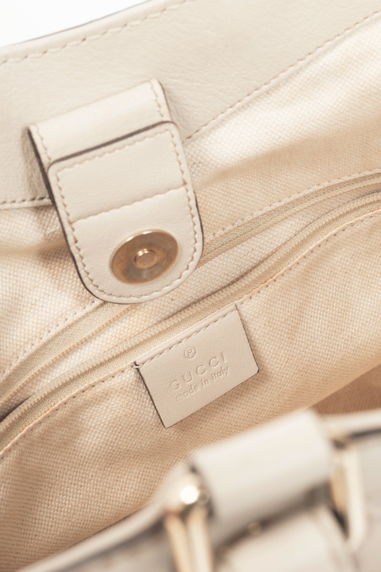 Gucci Sukey Guccissima Beige Leather Tote 