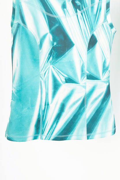 Escada Sport Eprint & Eprinta "Fantasy" Teal Abstract-Print Activewear Set