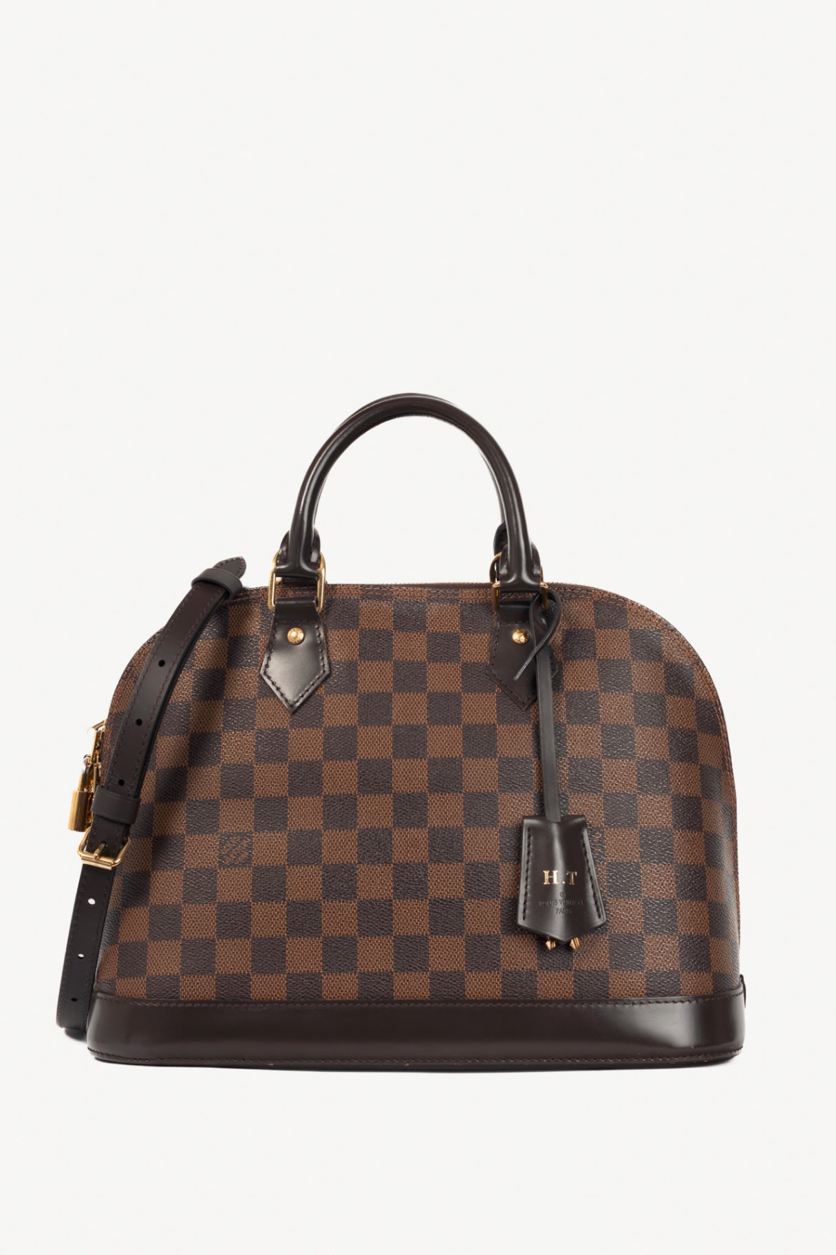 Louis Vuitton Alma PM Damier Ebene Canvas Tote