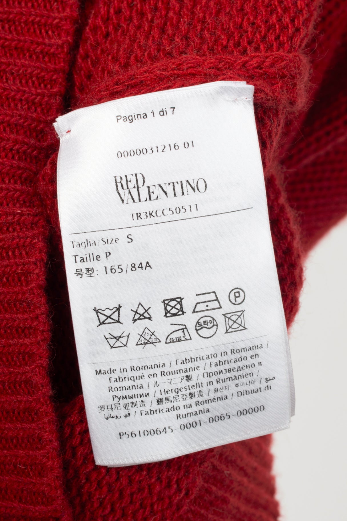 Red Valentino Red Wool-Knit Bow Off-Shoulder Sweater
