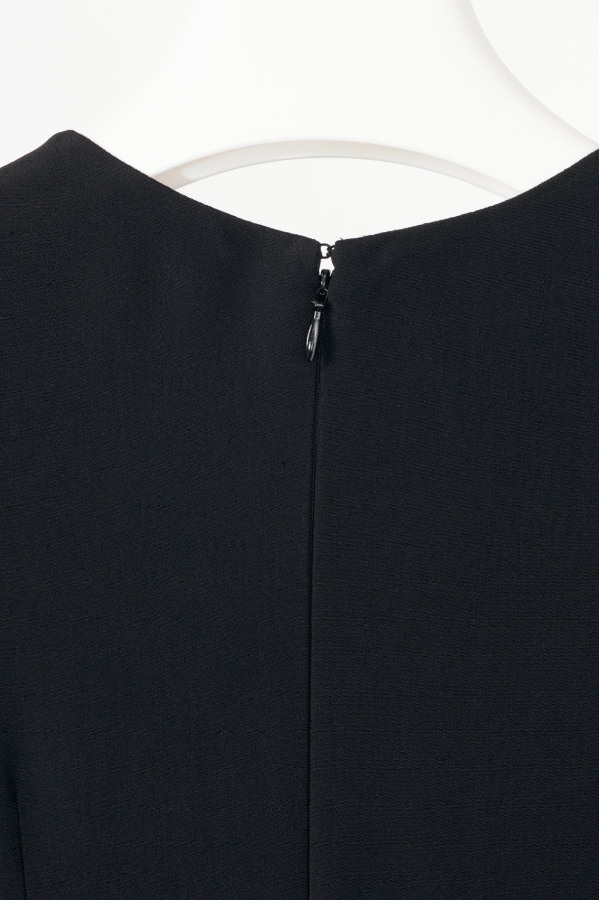 Stella McCartney Camille Black Crepe Fringe Asymmetrical Midi Dress