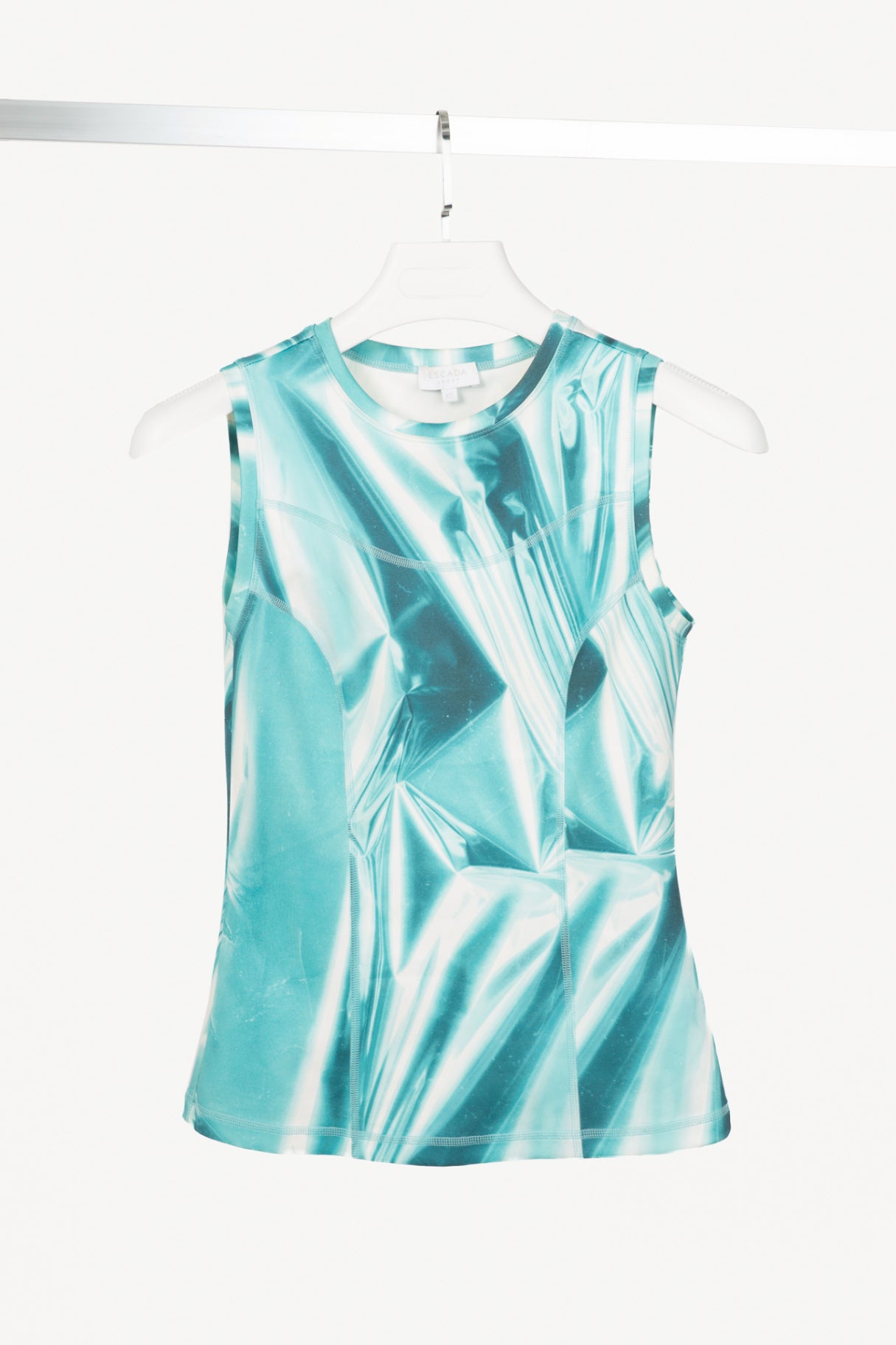 Escada Sport Eprint & Eprinta "Fantasy" Teal Abstract-Print Activewear Set
