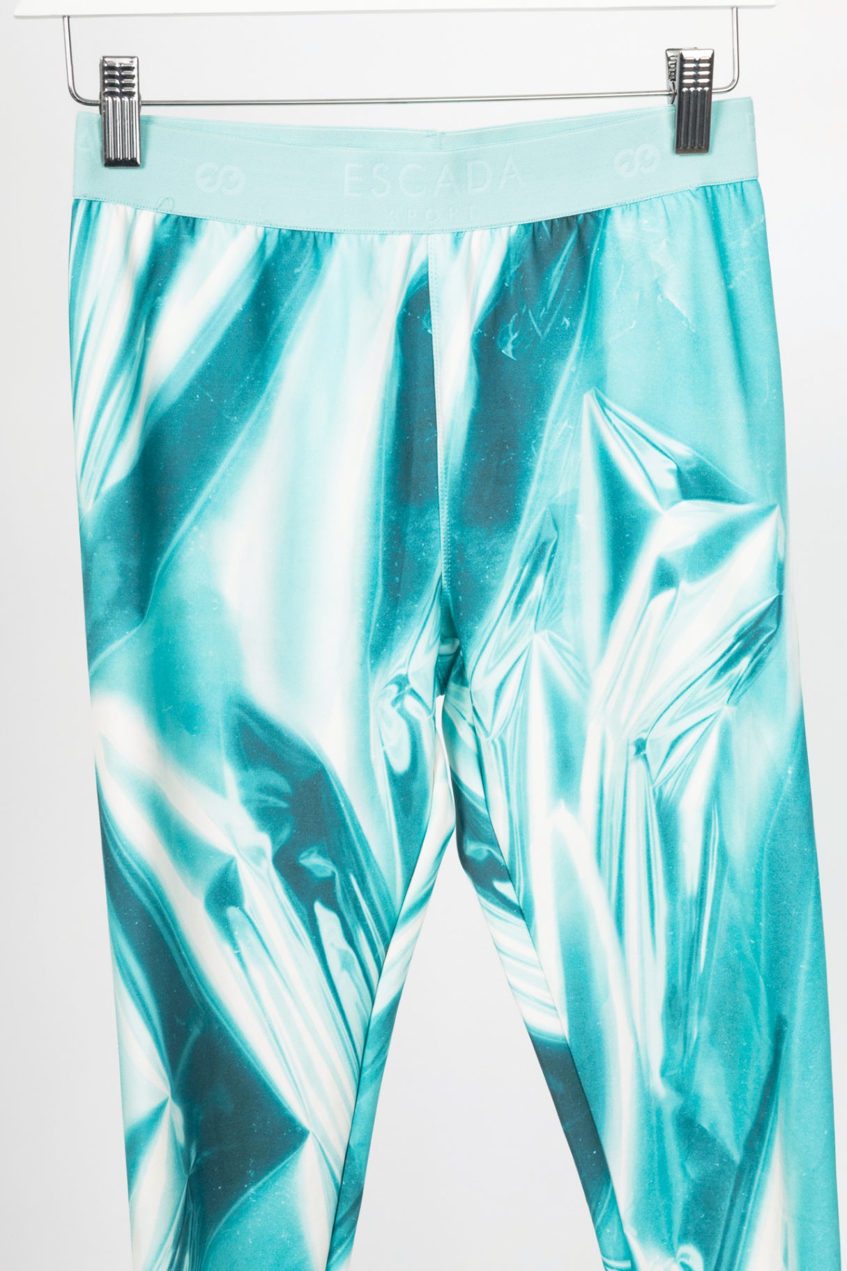 Escada Sport Eprint & Eprinta "Fantasy" Teal Abstract-Print Activewear Set