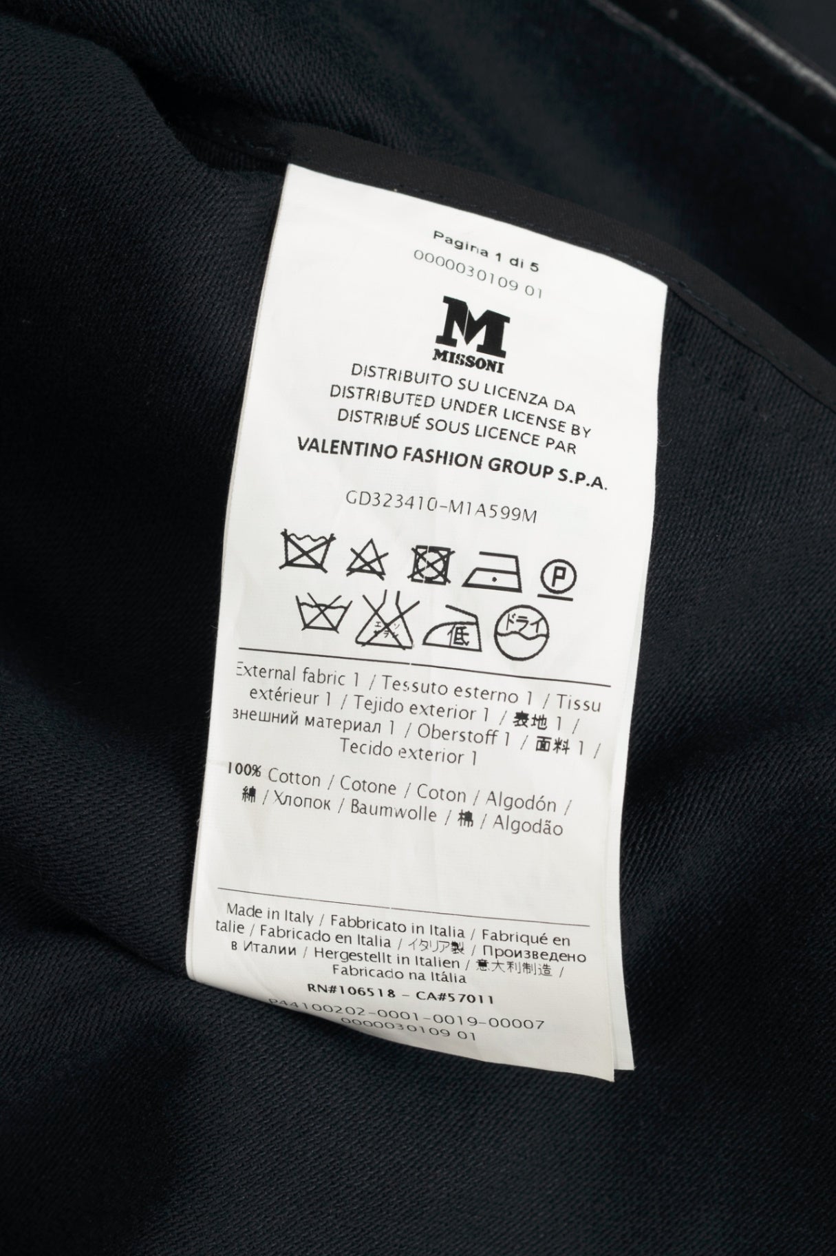 M by Missoni Black Cotton-Twill Mesh & Leather-Trim Moto Jacket