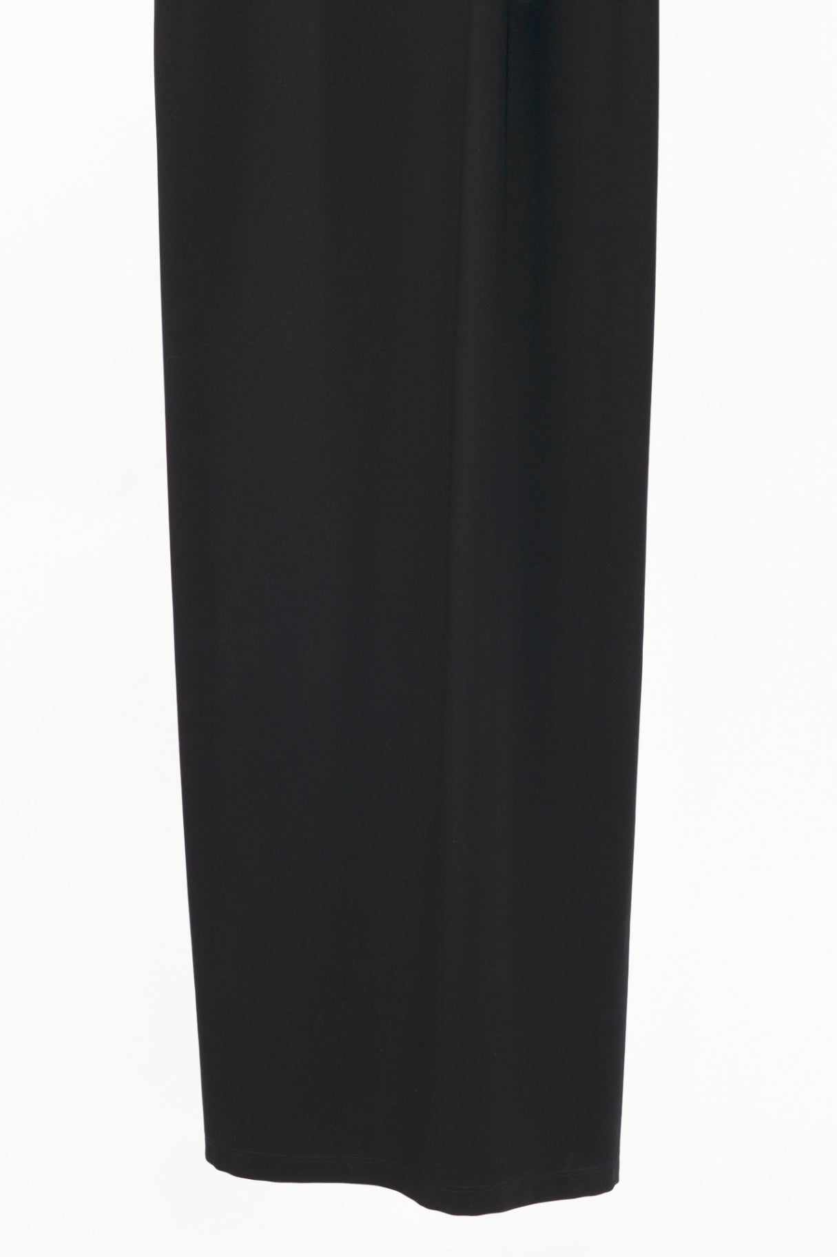 Emanuel Ungaro Black Wool Crepe Criss-Cross-Bodice Gown
