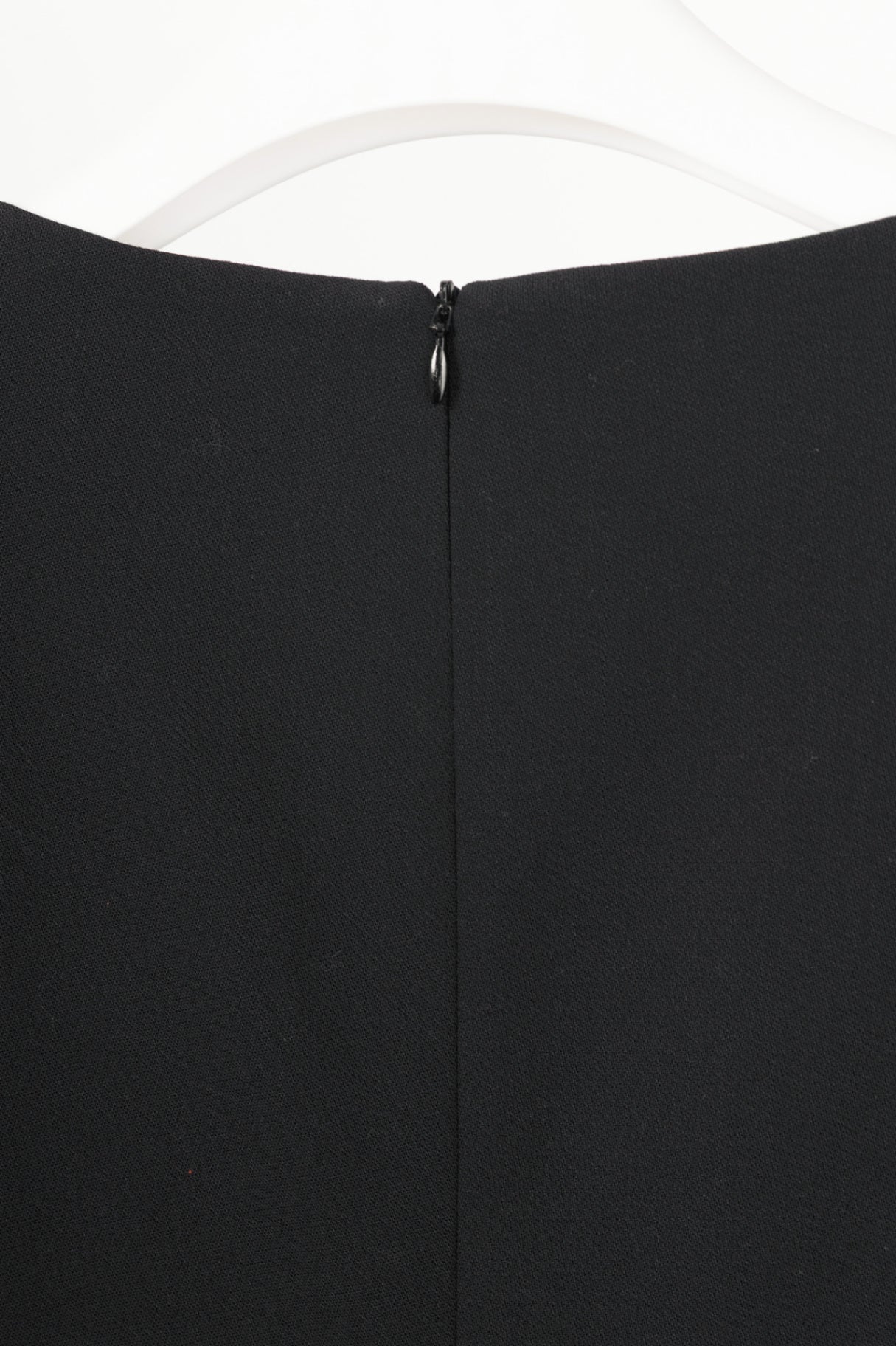 Boutique Moschino Black Wool-Crepe Crystal-Embellished Sheath Dress