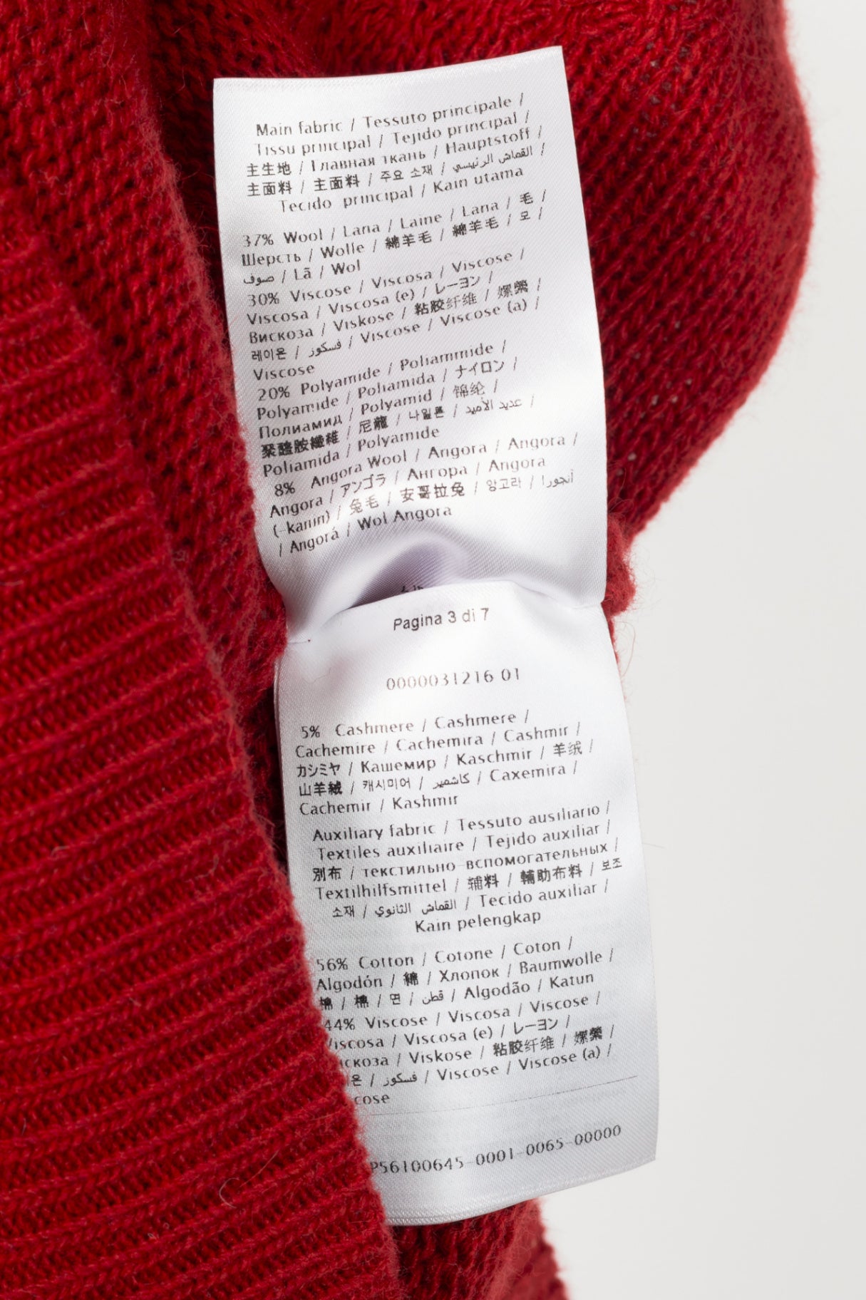Red Valentino Red Wool-Knit Bow Off-Shoulder Sweater