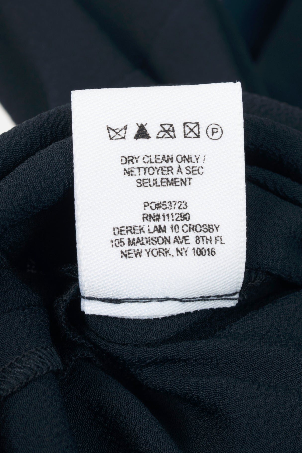 Derak Lam 10 Crosby Navy Silk-Crepe Handkerchief-Hem Ruffle Tank