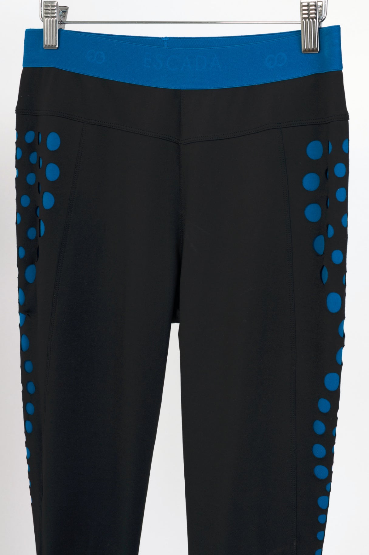 Escada Sport Ecirca & Ecircola Black Perforated Activewear Set