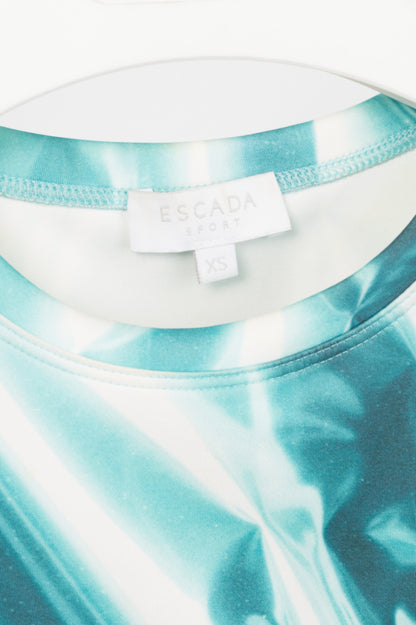 Escada Sport Eprint & Eprinta "Fantasy" Teal Abstract-Print Activewear Set