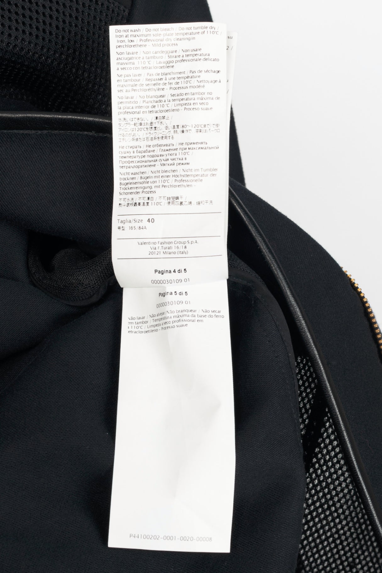 M by Missoni Black Cotton-Twill Mesh & Leather-Trim Moto Jacket