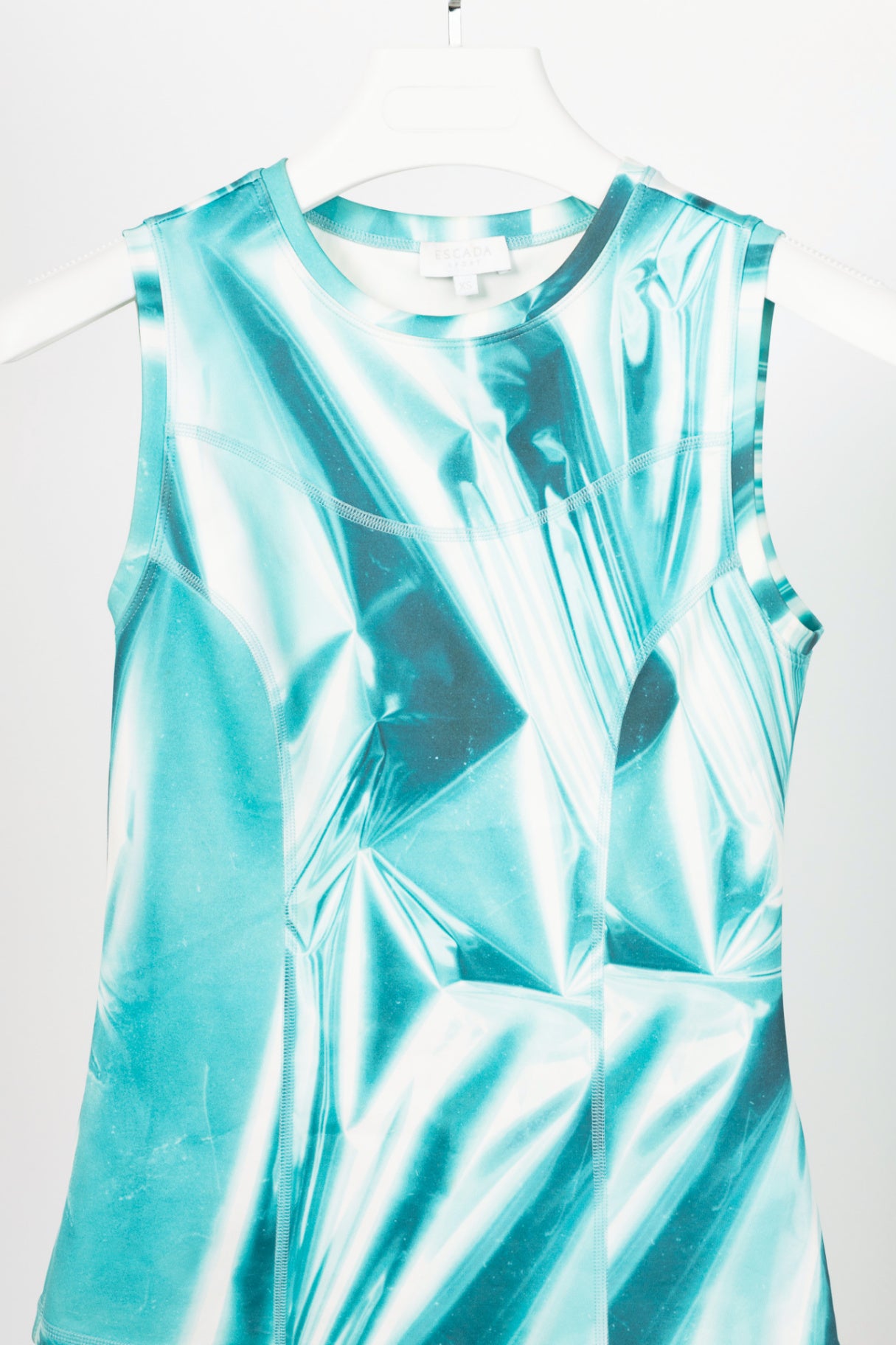 Escada Sport Eprint & Eprinta "Fantasy" Teal Abstract-Print Activewear Set