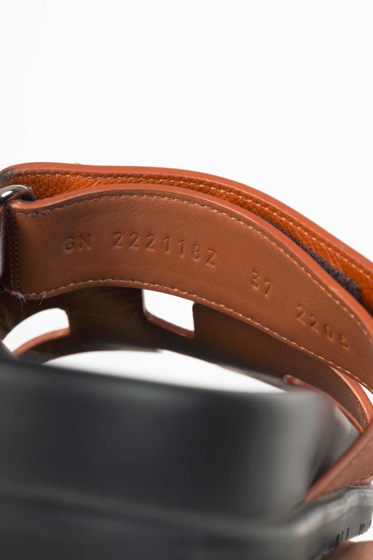 Hermes Chypre Brown Leather H-Motif Mule Sandals