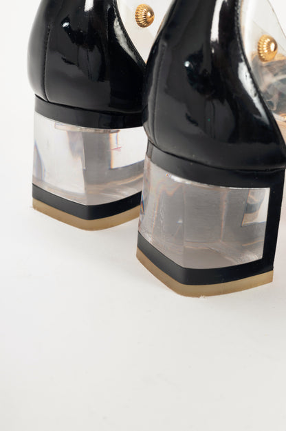 Christian Louboutin Clear PVC Studded Pumps