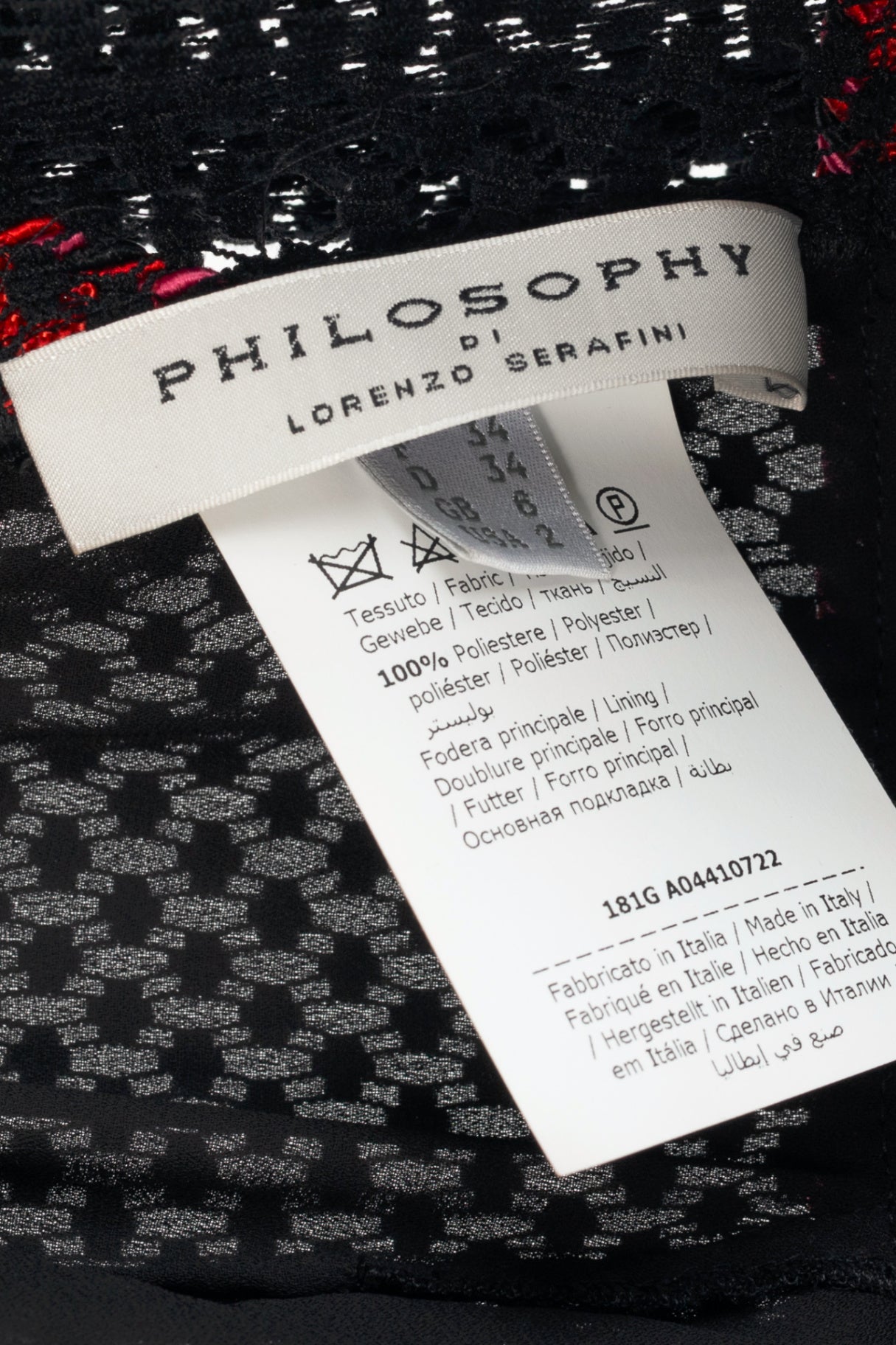 Philosophy Di Lorenzo Serafini Black Crochet Braided-Trim Maxi Dress